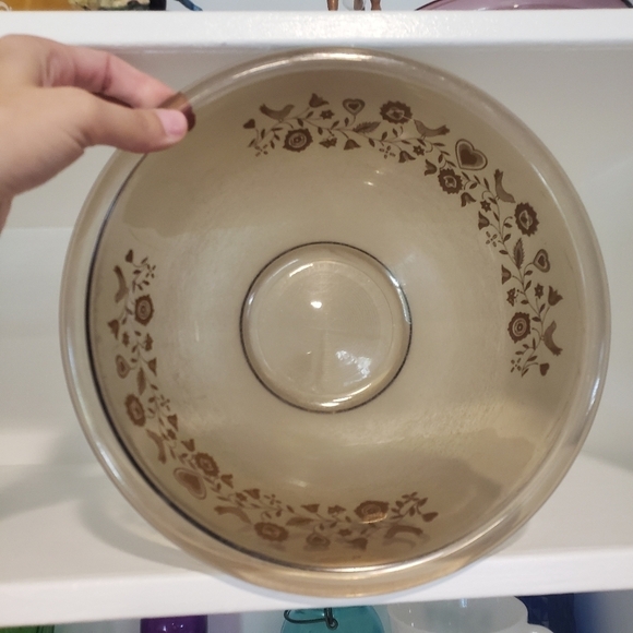 Pyrex Vintage Brown Mixing Bowl Festive Harvest - Picture 6 of 7